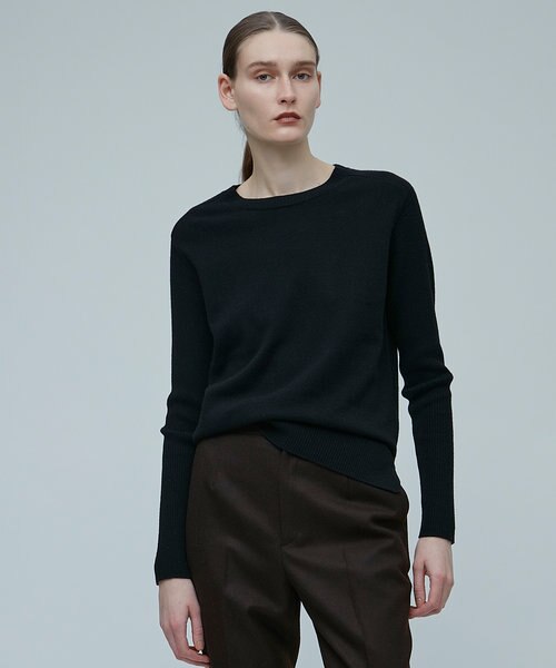 S-size】YATE / ラウンドネックニット|BEIGE,(ベイジ，)の通販 