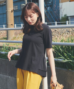【UVケア】バックペプラムチュニック Tシャツ