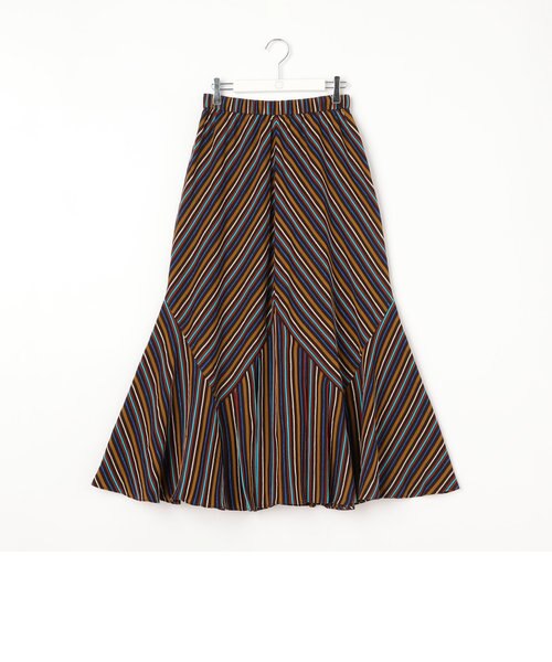 マルチボーダーフレアスカート Nolley S ノーリーズ の通販 Mall