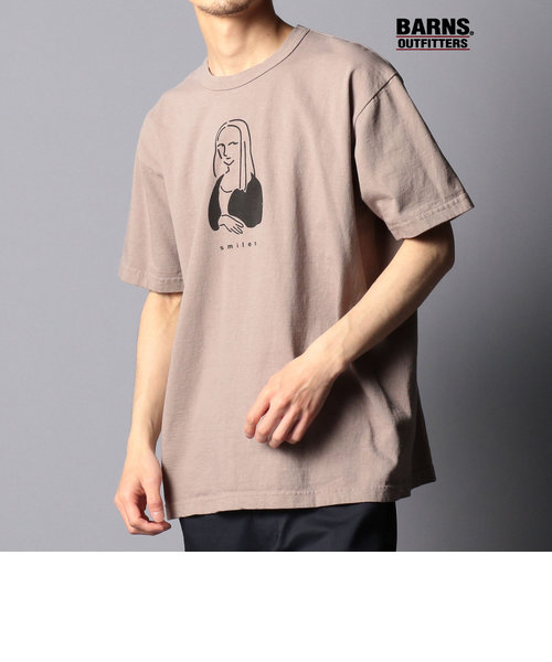 【BARNS OUTFITTERS/バーンズアウトフィッターズ】別注 smiles プリントTシャツ