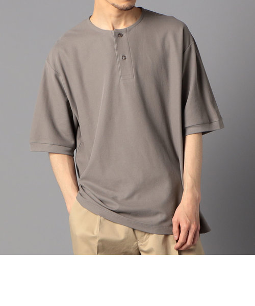 Handvaerk/ハンドバーク】1505 pique henley s/s ヘンリーネック