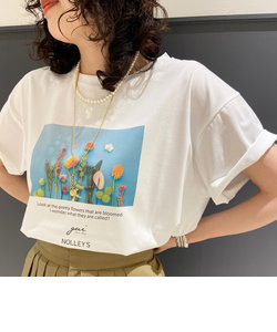 gui×NOLLEY'S別注 フラワープリントTシャツ