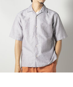 リネン オープンカラーシャツ (※夏のカジュアルスタイルで活躍！)