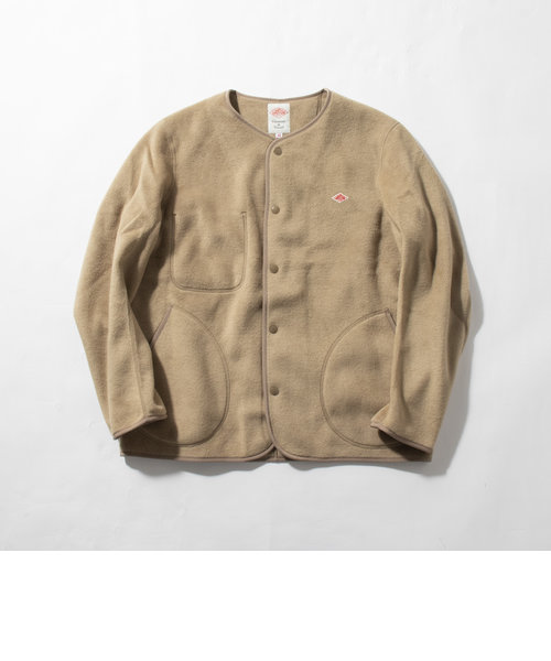 【DANTON/ダントン】フリースカーディガン FLEECE COLLARLESS JACKET  #JD-8939