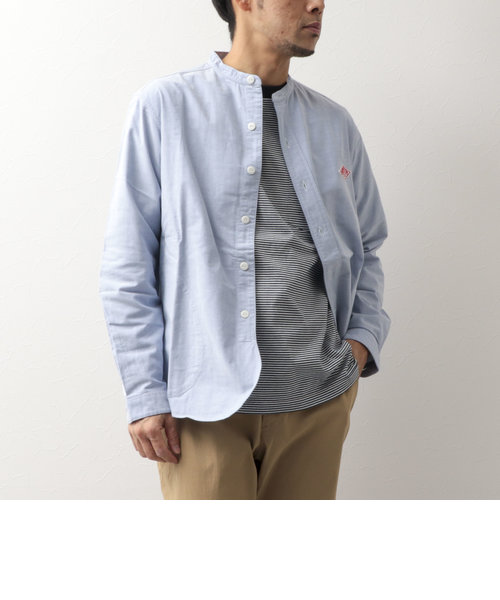 【DANTON/ダントン】BAND COLLAR SHIRT LS バンドカラーシャツ