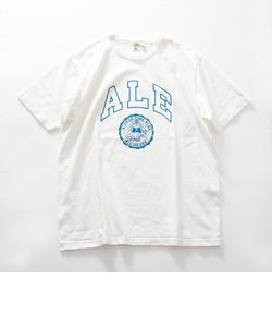【BARNS OUTFITTERS】別注 カレッジプリントTシャツ ALE