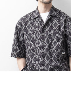 【WORK ABOUT/ワークアバウト】VACANCE SHIRT 総柄プリントシャツ　アロハシャツ