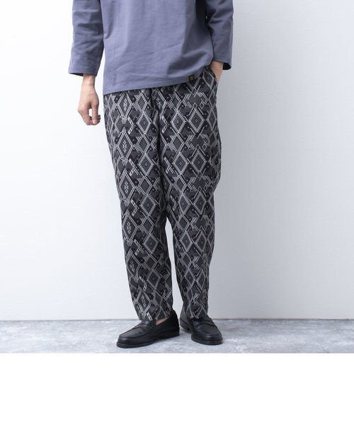【WORK ABOUT/ワークアバウト】VACANCE PANTS 総柄プリントイージーパンツ