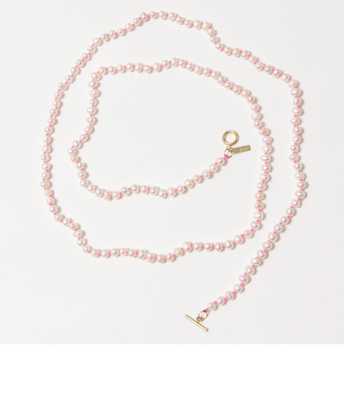 淡水パールピンク糸ネックレス（110cm） | NOLLEY'S（ノーリーズ）の