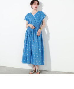 ☆試着のみ☆ヌキテパ Cotton Stripe Panel Dress ワンピース ロング