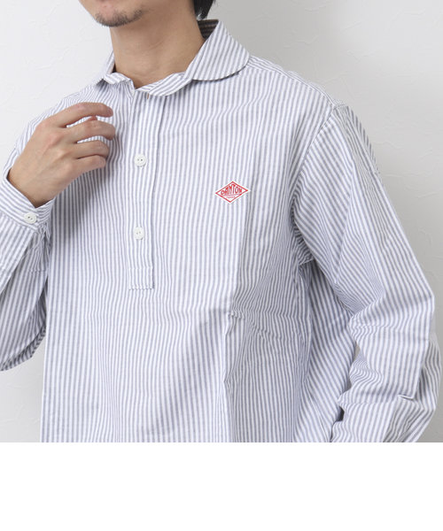 DANTON/ダントン】ROUND COLLAR P.O SHIRT L/S TRD 丸襟シャツ