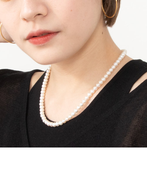 【sympathy of soul/シンパシーオブソール】 Pearl Beads T-bar Necklaceパールネックレス