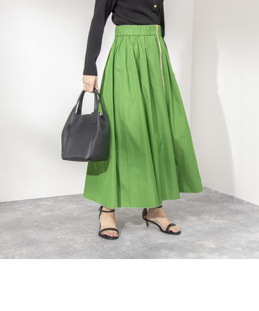 ひざ丈スカート（グリーン/カーキ/緑色）通販 | &mall（アンドモール