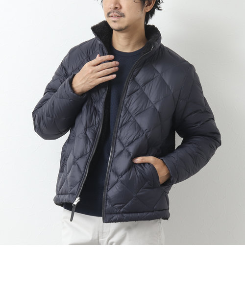 【TAION/タイオン】REVERSIBLE CITY HI NECK W-ZIP DOWN BOA JACKET