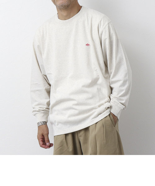 【DANTON/ダントン】LONG SLEEVE T-SHIRT ワッペンロゴ ロンTシャツ