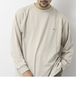 【DANTON/ダントン】LONG SLEEVE T-SHIRT ワッペンロゴ ロンTシャツ