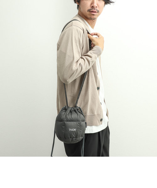 【TAION/タイオン】DRAW STRING DOWN BAG S 