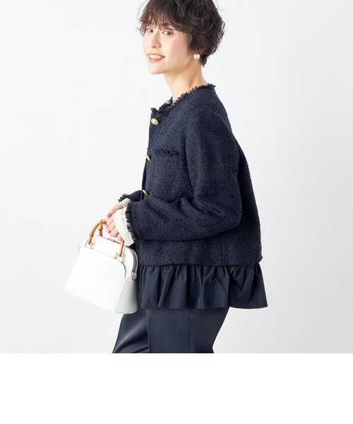 BISHU JAPAN コットンフラッグツイードクルーネックジャケット | NOLLEY'S（ノーリーズ）の通販 - u0026mall