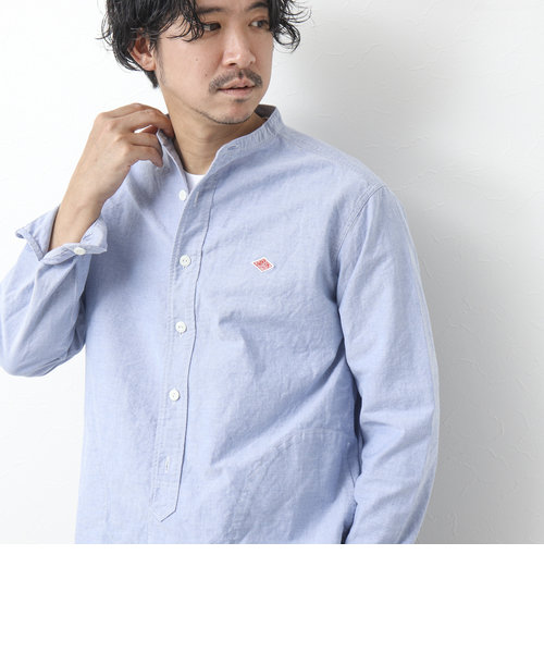 【DANTON/ダントン】SOX BAND COLLAR SHIRT L/S バンドカラーシャツ