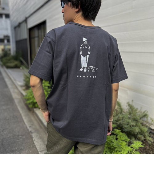 【BARNS OUTFITTERS】別注タフネックTシャツ PARTNER