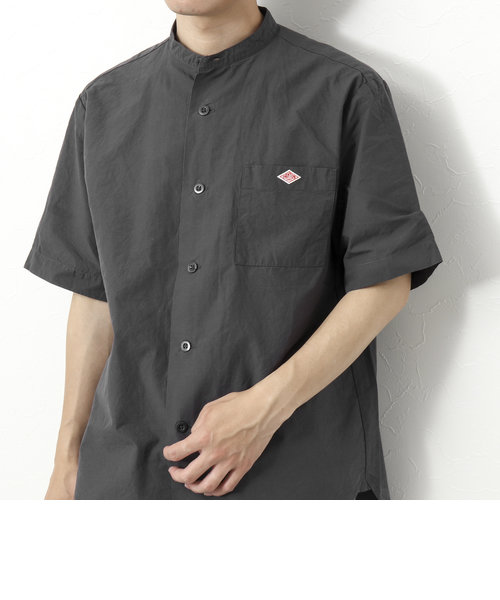 【DANTON/ダントン】SCL BAND COLLAR SHIRT S/S 半袖 バンドカラーシャツ