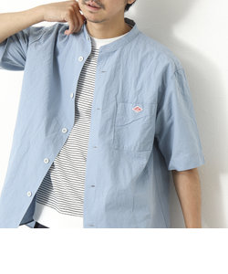 【DANTON/ダントン】SCL BAND COLLAR SHIRT S/S 半袖 バンドカラーシャツ