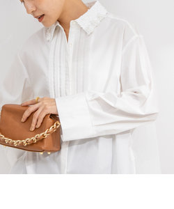 【MARILYN MOON/マリリーンムーン】fringe beads 2way sleeve shirt