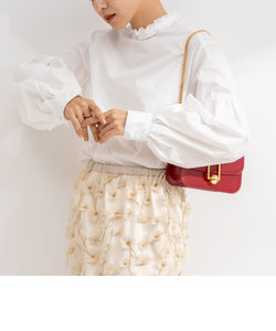 【MARILYN MOON/マリリーンムーン】tuck frill sleeve blouse