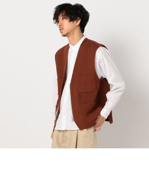 unfil / アンフィル】シップアップ ニットベスト zipup vest #WZSP