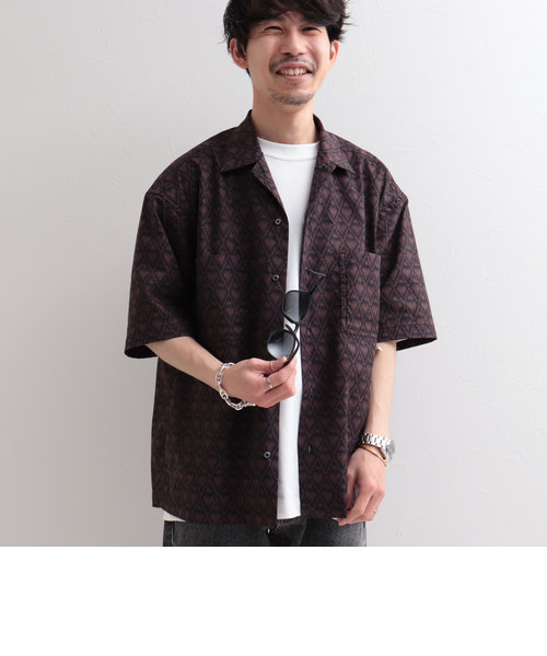 【WORK ABOUT/ワークアバウト】VACANCE SHIRT 総柄プリントシャツ アロハシャツ