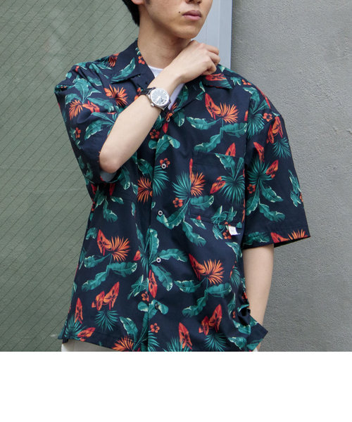 【WORK ABOUT/ワークアバウト】VACANCE SHIRT 総柄プリントシャツ アロハシャツ