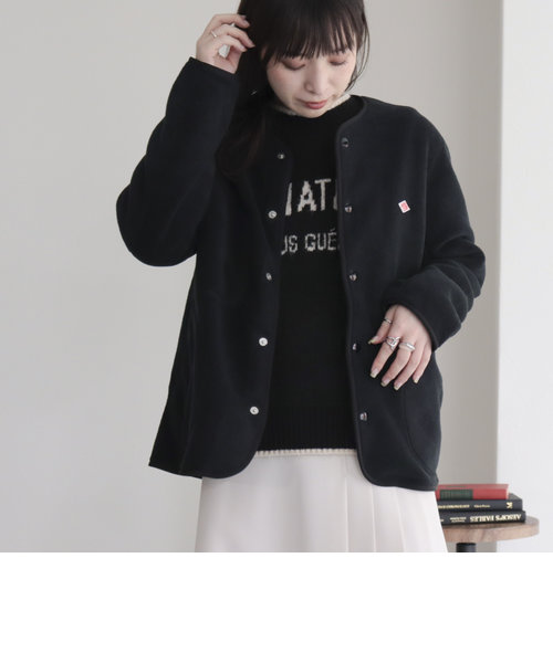 WEB限定】【DANTON/ダントン】FLEECE COLLARLESS JACKET