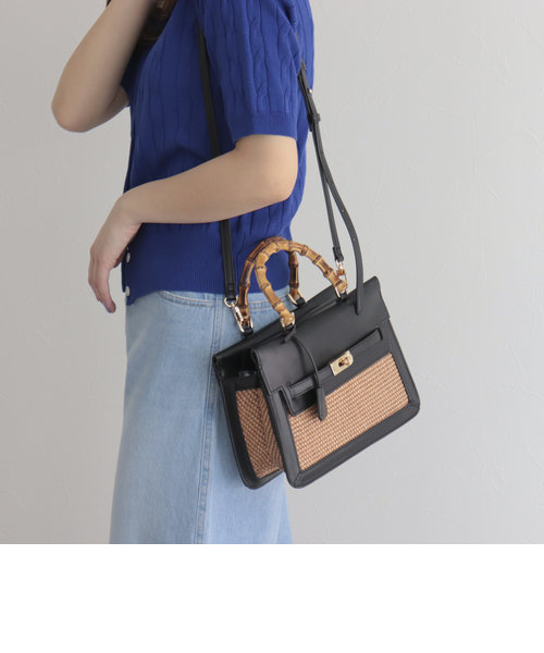 【LE VERNIS/ルベルニ】LOU MIX BOSTON BAG