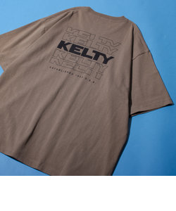 【限定展開】【KELTY×GLOSTER】別注 バックタイポロゴプリントTシャツ ワンポイントワッペン