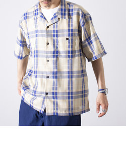 【GLOSTER/グロスター】マルチパターン オープンカラーシャツ (無地/チェック/ストライプ)