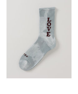 【ROSTER SOX/ロスターソックス】タイダイ LOVE  靴下 ソックス 日本製