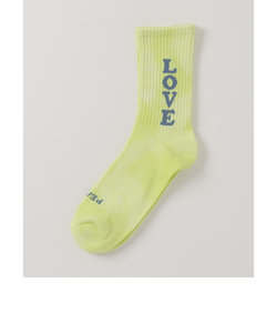 【ROSTER SOX/ロスターソックス】タイダイ LOVE  靴下 ソックス 日本製