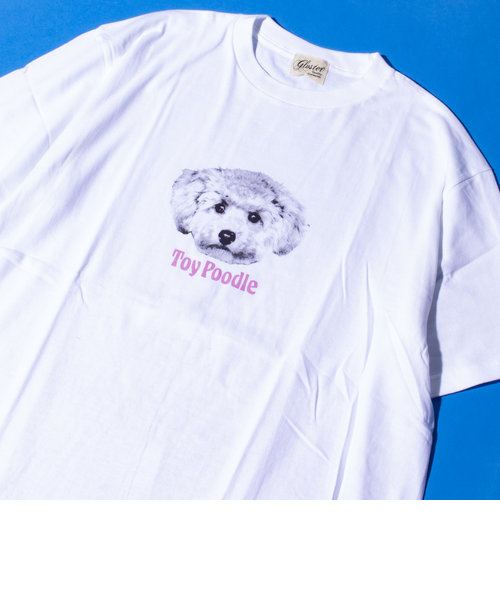【新柄追加】【GLOSTER/グロスター】DOG&CAT 犬猫プリントTシャツ