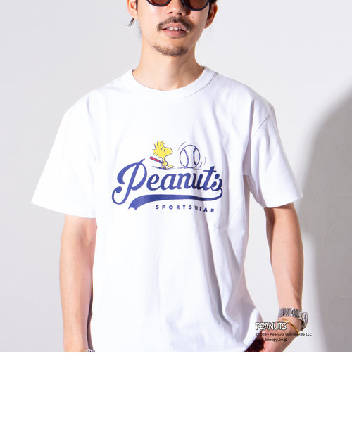 【PEANUTS/ピーナッツ】プリント リンガーTシャツ 