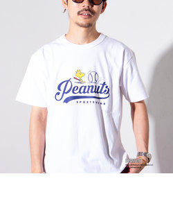【PEANUTS/ピーナッツ】プリント リンガーTシャツ 