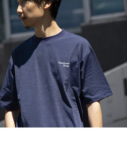 【GLOSTER/グロスター】SORONA ワンポイントロゴ 半袖Tシャツ 裾ドロスト