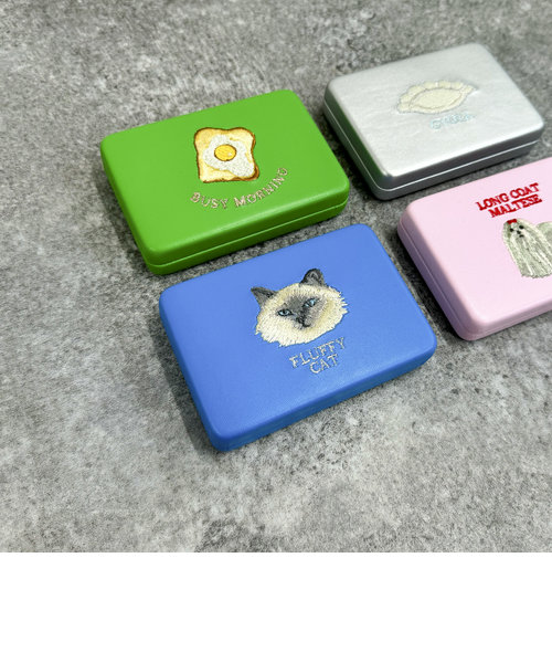 【Jolie Joli/ジョリジョリ】キャリング刺繍コンパクトミラーケース