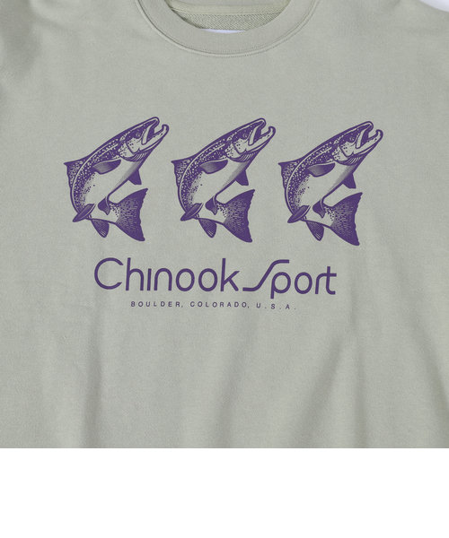 Chinook Sport（チヌークスポーツ）別注ウラケプリントクルーネック