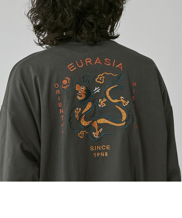 ビッグシルエットスーベニア刺繍天竺ロングスリーブTシャツ | coen 