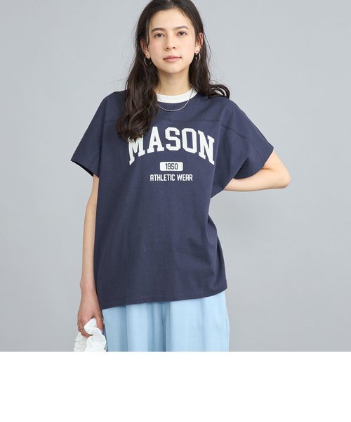 MASON（メイソン）別注フットボールロゴTシャツ