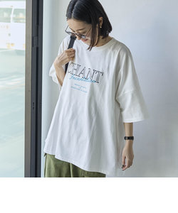 ピグメントプリントビッグTシャツ