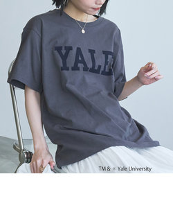 YALE別注ロゴプリントバック刺繍Tシャツ