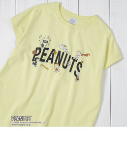 PEANUTS(ピーナッツ)×coen フレンチスリーブプリントTシャツ