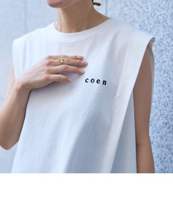 【WEB限定】コーエンロゴ刺繍タックノースリーブTシャツ