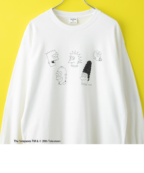 THE SIMPSONS /ROCK STANLEY（ロックスタンレー）別注 プリントロングTシャツ